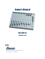 Предварительный просмотр 1 страницы Zaxcom DEVA Mix-12 Owner'S Manual