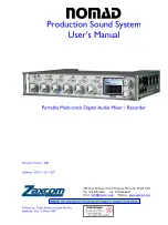 Zaxcom Nomad User Manual preview