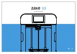 zaxe X3 User Manual preview