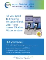 Zazen Alkaline Water Installation Manual preview