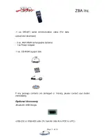 Preview for 5 page of ZBA Z-1070 User Manual