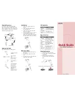 Preview for 1 page of Zebex Z-3191LE Quick Reference Manual