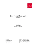 Zeck Audio constant Q GF215 Service Manual предпросмотр