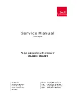 Preview for 1 page of Zeck Audio DCA500 Service Manual