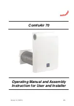 Zehnder Rittling ComfoAir 70 Operating Manual And Assembly preview