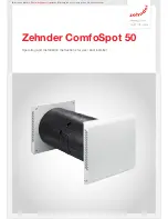 Preview for 1 page of Zehnder Rittling ComfoSpot 50 Operating And Installation Instructions