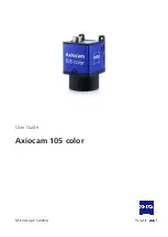 Zeiss Axiocam 105 color User Manual предпросмотр