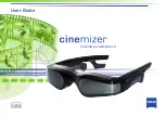 Zeiss Cinemizer User Manual preview
