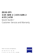Предварительный просмотр 1 страницы Zeiss DTI 3/25 GEN 2 Quick Manual