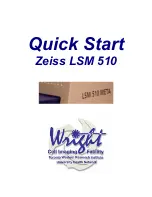 Zeiss LSM 510 Quick Start Manual preview