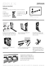 ZEITRAUM SIMPLE HI Assembly Instructions preview