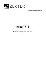 Preview for 1 page of Zektop MAS7.1 Reference