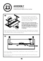 Предварительный просмотр 16 страницы Zen Space Desks PROFESSIONAL Series Instruction Manual