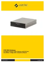 Preview for 1 page of Zenitel ICX 500 Installation And Operation Manual