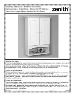 Zenith 9615W Assembly Instructions Manual preview