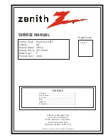 Preview for 1 page of Zenith C32V23 - 32" Flat-Screen Integrated HDTV Service Manual