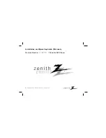 Zenith DVP7771 Installation And Operating Manual preview