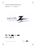 Preview for 1 page of Zenith DVR313 Series Installation And Operating Manual