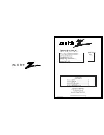 Предварительный просмотр 1 страницы Zenith DVT316 Series Service Manual