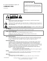 Предварительный просмотр 2 страницы Zenith H27E55DT Operating Manual