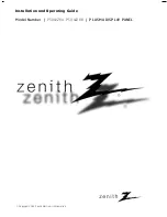 Zenith P50W28A Series Installation And Operating Manual preview