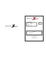 Zenith P50W38 Service Manual предпросмотр