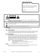 Предварительный просмотр 2 страницы Zenith Presentation PRO900X Operating Manual