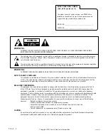 Preview for 2 page of Zenith PRO895X Operating Manual And Warranty