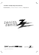 Zenith R45W47 Installation And Operating Manual preview