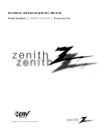 Zenith R56W36 Installation And Operating Manual preview