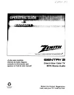 Zenith Sentry 2 Series Operation Manual & Warranty предпросмотр