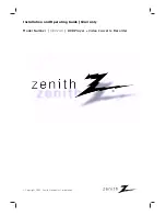 Zenith XBV243 series Installation And Operating Manual предпросмотр