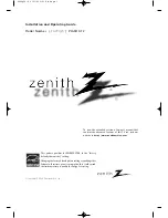 Preview for 1 page of Zenith Z42PQ20 Installation & Operating Manual