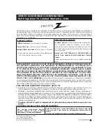 Preview for 48 page of Zenith Z44SZ80 Series Installation And Operating Manual