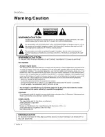 Preview for 2 page of Zenith Z50PX2D - 50" Plasma HDTV Installation And Operating Manual, Warranty