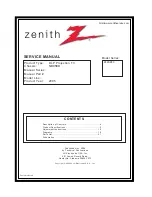 Zenith Z52SZ80 Service Manual preview