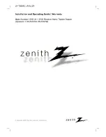 Zenith ZHD-311 Operation Manual preview