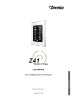 Zennio Z41 User Manual preview