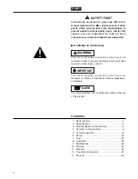 Предварительный просмотр 2 страницы Zenoah BT250 Owner'S Manual