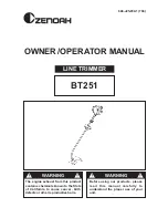Zenoah BT251 Owner'S/Operator'S Manual preview
