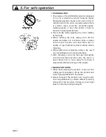 Предварительный просмотр 10 страницы Zenoah BT251 Owner'S/Operator'S Manual