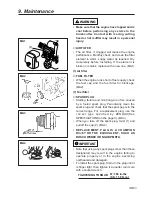 Предварительный просмотр 19 страницы Zenoah BT251 Owner'S/Operator'S Manual