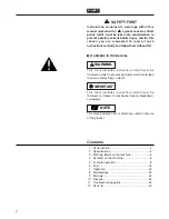 Предварительный просмотр 2 страницы Zenoah CHTZ2401 Owner'S/Operator'S Manual