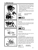 Preview for 21 page of Zenoah G3200 Owner'S/Operator'S Manual