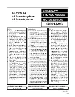 Preview for 53 page of Zenoah G621AVS Manual