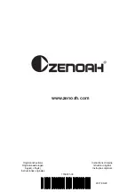 Предварительный просмотр 260 страницы Zenoah GZ3500T Operator'S Manual