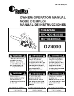 Preview for 1 page of Zenoah GZ4000 Manual