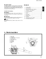 Preview for 3 page of Zenoah HB2302 Owner'S Manual