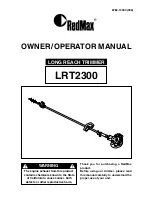 Preview for 1 page of Zenoah LRT2300 Owner'S/Operator'S Manual
