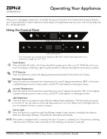 Preview for 27 page of Zephyr Presrv PRW24F02CPG Use, Care And Installation Manual